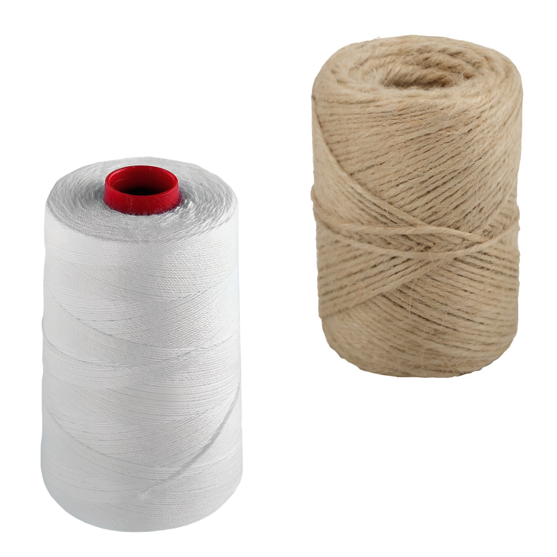 Шнур джутовый и полиэфирная нить